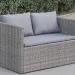 Диван-Трансформер AFINA плетеный из иск. ротанга S330G-W78 Grey купить в Салавате