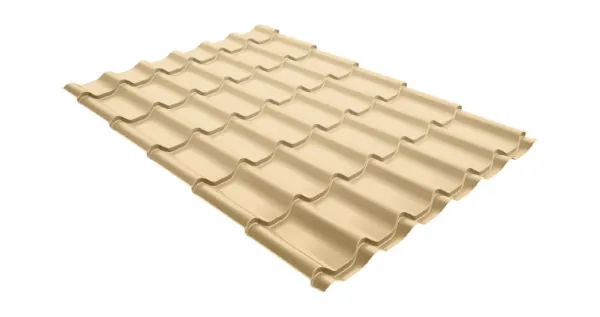 Металлочерепица классик 0,5 Satin RAL 1014 слоновая кость купить в Салавате