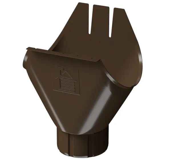 Воронка желоба D125 Döcke STAL PREMIUM Каштан, (RAL 8017) купить в Салавате