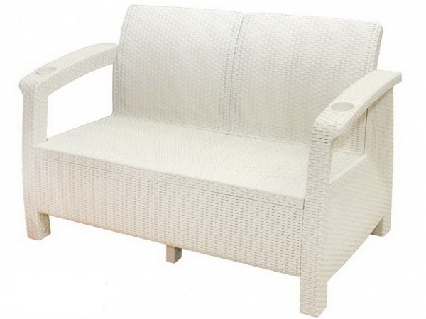 Двухместный диван Yalta Sofa Seаt белый купить в Салавате