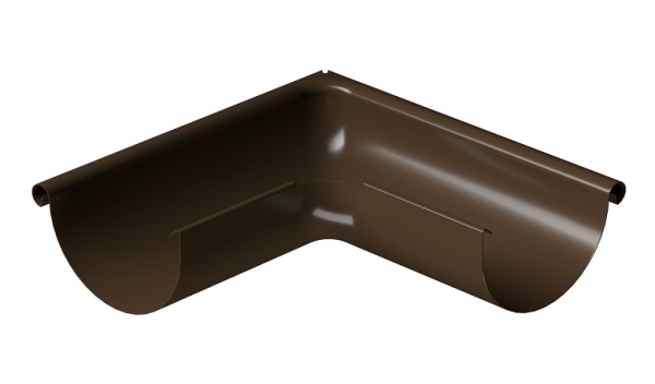 Угол внешний 90° D125 Döcke STAL PREMIUM Каштан, (RAL 8017) купить в Салавате