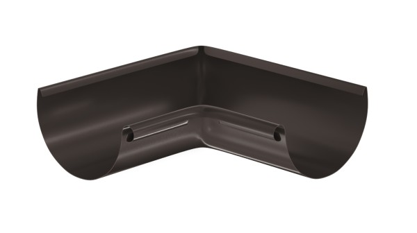 Водосток Aquasistem, система 125x90 - Угол желоба, внутренний 90° RR 32 Тёмно-Коричневый купить в Салавате