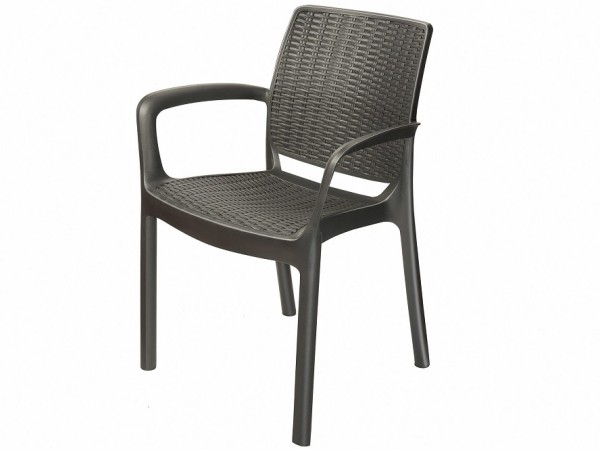 Стул с подлокотниками JERSEY Коричневый купить в Салавате