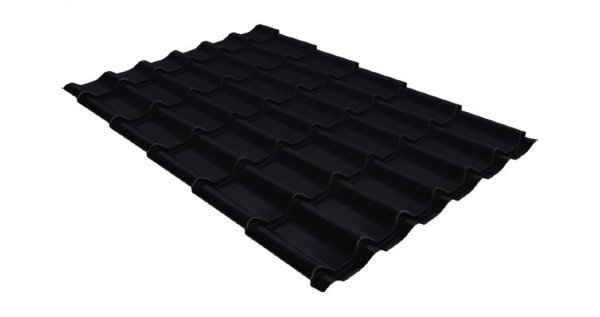 Металлочерепица классик GL 0,5 Velur20 RAL 9005 черный купить в Салавате