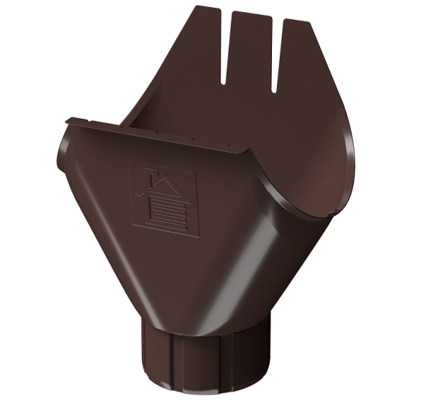 Воронка желоба D125 Döcke STAL PREMIUM Шоколад, (RAL 8019) купить в Салавате