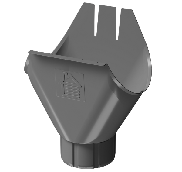 Воронка желоба D125 Döcke STAL PREMIUM Графит, (RAL 7024) купить в Салавате