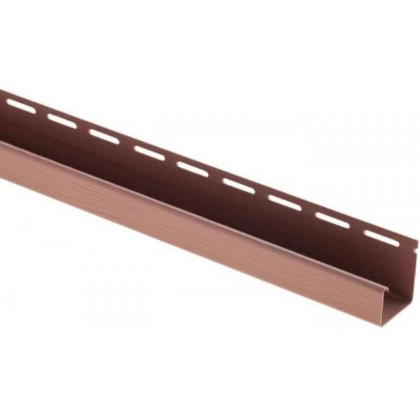 J-профиль Люкс Крашенный, T-15, ВН, Красно-коричневый купить в Салавате