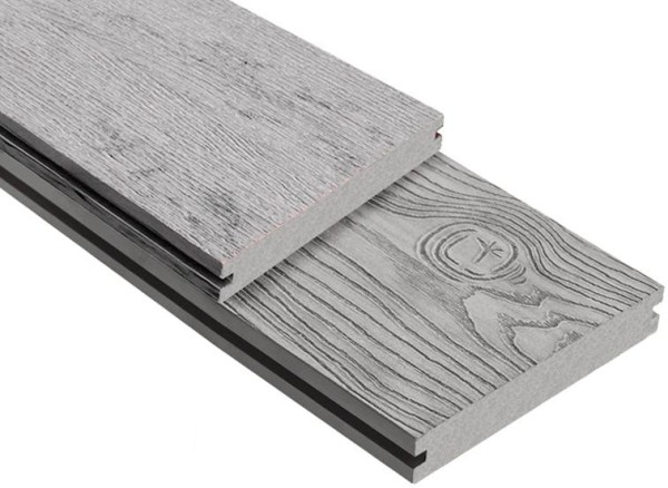 Террасная доска ДПК Outdoor 3D полнотелая STORM/OCEAN GREY серая микс купить в Салавате
