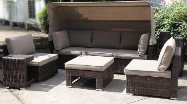 Диван-Трансформер AFINA плетеный из иск. ротанга AFM-320B Brown купить в Салавате