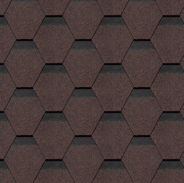 Гибкая черепица Docke, коллекция Шеффилд – Корица купить в Салавате