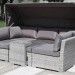 Диван-Трансформер AFINA плетеный из иск. ротанга AFM-320G Grey купить в Салавате