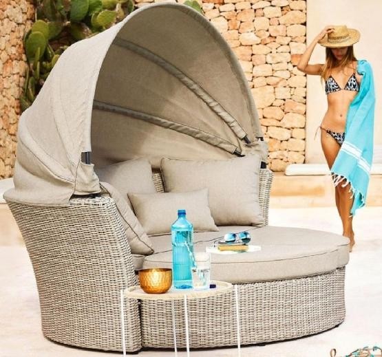 Диван-Трансформер AFINA плетеный из иск. ротанга AFM-325 Beige купить в Салавате