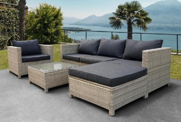 Комплект мебели AFINA плетеной из иск. ротанга YR821G Grey/Grey купить в Салавате