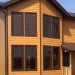 Фиброцементный сайдинг Latonit Красное дерево (RAL 8001/8008) купить в Салавате