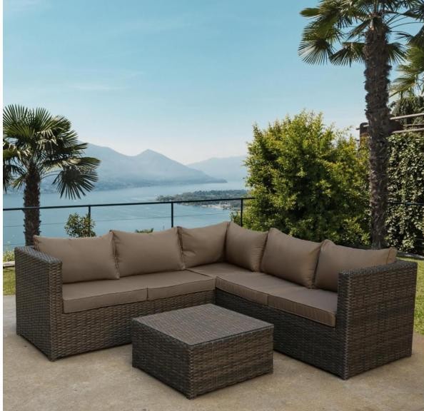 Комплект мебели AFINA плетеной из иск. ротанга YR825A Brown/Beige купить в Салавате