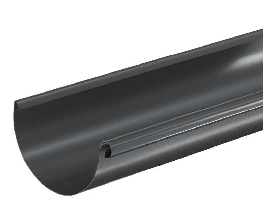 Водосток Aquasistem, система 150/100 - Водосточный желоб 3.00м RAL 7024 Тёмно-серый купить в Салавате