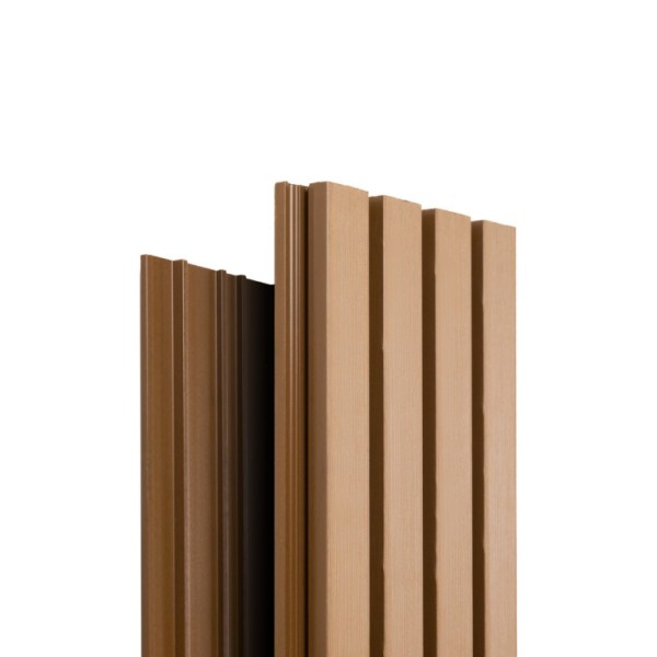 Фасадная доска Ecodecking Техно реечная 200х26х3000 Бронза купить в Салавате