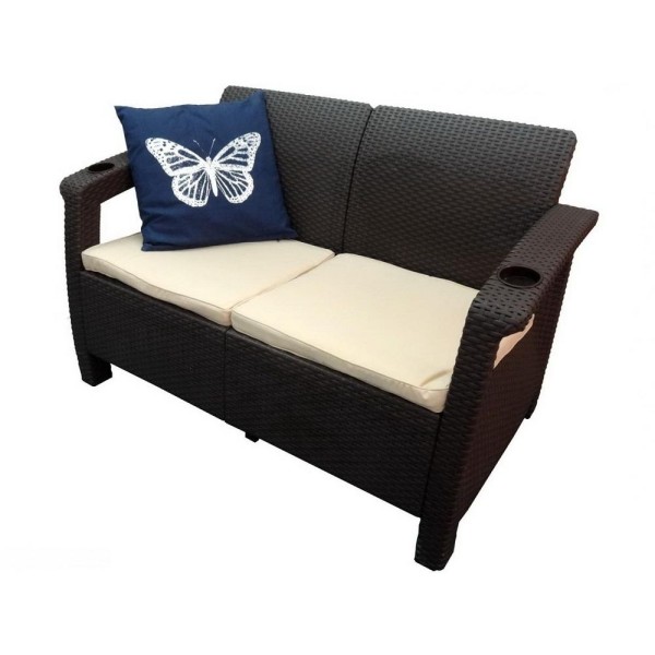 Двухместный диван Yalta Sofa Seаt венге купить в Салавате