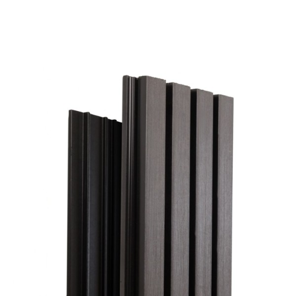 Фасадная доска Ecodecking Техно реечная 200х26х3000 Графит купить в Салавате
