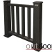 Ограждение из ДПК Outdoor Классик 3D STORM чёрный купить в Салавате