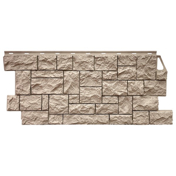 Фасадная панель FineBer, Камень Дикий, Песочный купить в Салавате