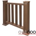 Ограждение из ДПК Outdoor Классик 3D STORM коричневый микс купить в Салавате