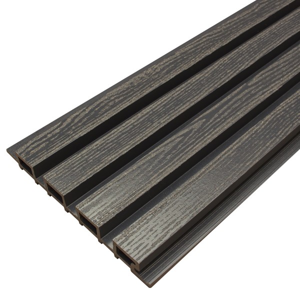 Фасадная доска из ДПК Faynag Wood Рейка Мокрый Асфальт купить в Салавате
