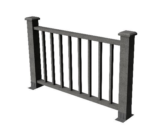 Ограждения декоративное ДПК GRINDERDECO Альма 1500 со скрытым крепежом серый базальт купить в Салавате