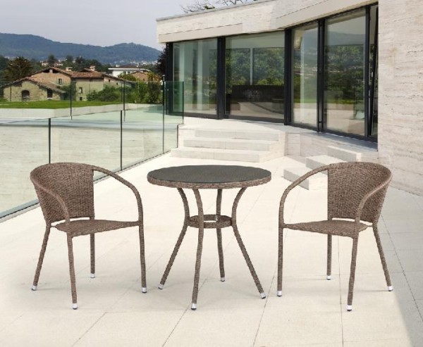 Комплект плетеной мебели AFINA из иск. ротанга T282ANT/Y137C-W56 Light Brown 2Pcs купить в Салавате