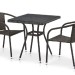 Комплект плетеной мебели AFINA из иск. ротанга T282BNT/Y137C-W53 Brown 2Pcs купить в Салавате