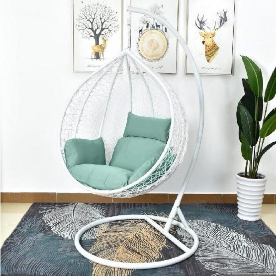 Кресло Подвесное из искусственного ротанга AFM-168A-L White/Green купить в Салавате