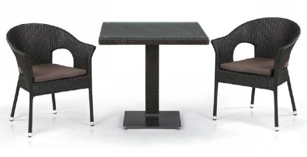 Комплект плетеной мебели AFINA из иск. ротанга T605SWT/Y79A-W53 Brown 2Pcs купить в Салавате