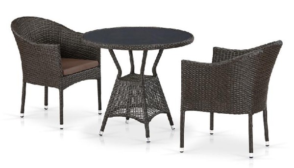 Комплект плетеной мебели AFINA из иск. ротанга T707ANS/Y350-W53 Brown 2Pcs купить в Салавате
