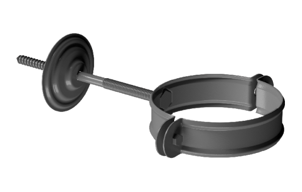 Хомут трубы D90 Döcke STAL PREMIUM Графит, (RAL 7024) купить в Салавате