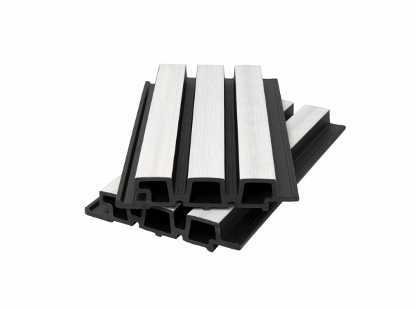 Фасадная панель брусковая двухцветная co-extrusion, white купить в Салавате