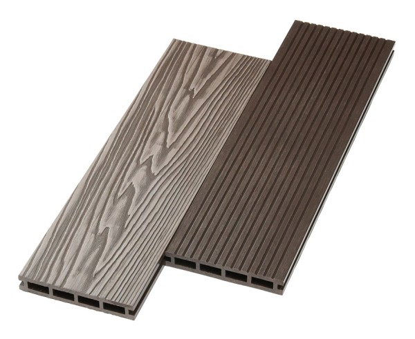 Террасная доска ДПК NanoWood двусторонняя New 3D тиснение + вельвет Венге купить в Салавате