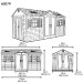 Сарай пластиковый LifeTime 15x8 DD купить в Салавате