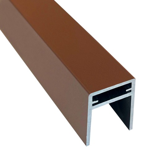 П-профиль Алюминиевый EasyDecking 35x25 Коричневый купить в Салавате