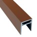 П-профиль Алюминиевый EasyDecking 35x25 Коричневый купить в Салавате