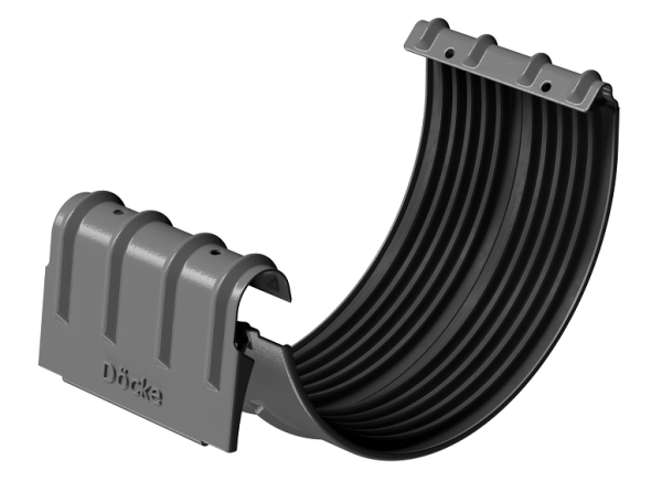 Соединитель желобов D125 Döcke STAL PREMIUM Графит, (RAL 7024) купить в Салавате