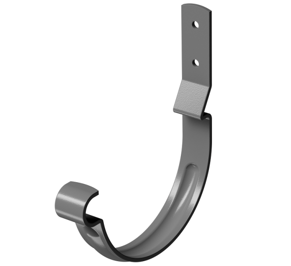 Карнизный крюк короткий (гнутый) D125 Döcke STAL PREMIUM Графит, (RAL 7024) купить в Салавате