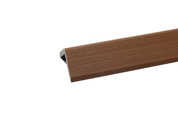 Уголок торцевой Ecodecking Скай коэкструзия 45х45х3000 Тик купить в Салавате